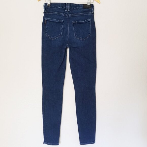 Paige Emmie Ankle High Rise Button Front Skinny Jeans in Model Denim 27 $249 - Picture 6 of 16